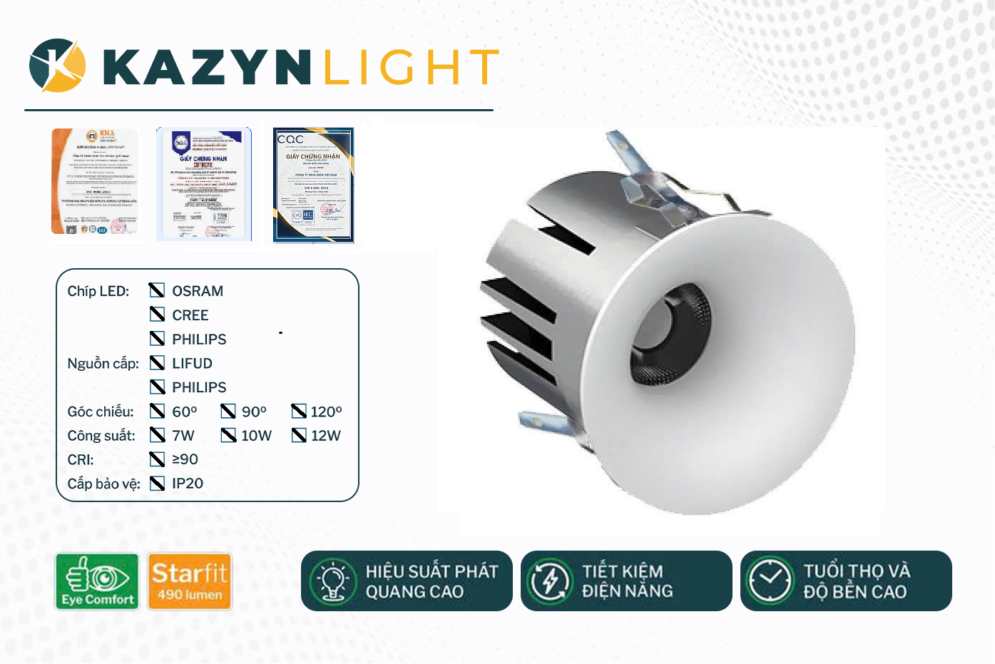 Âm Trần Sportlight GLINT - KZ014CT
